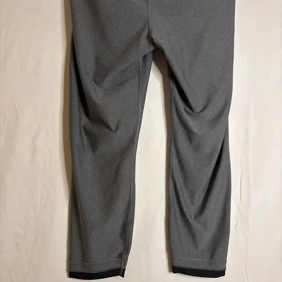 Under Armour HeatGear Ankle Crop Sports Running Leggings Metallic Gray Size XL - Picture 8 of 9